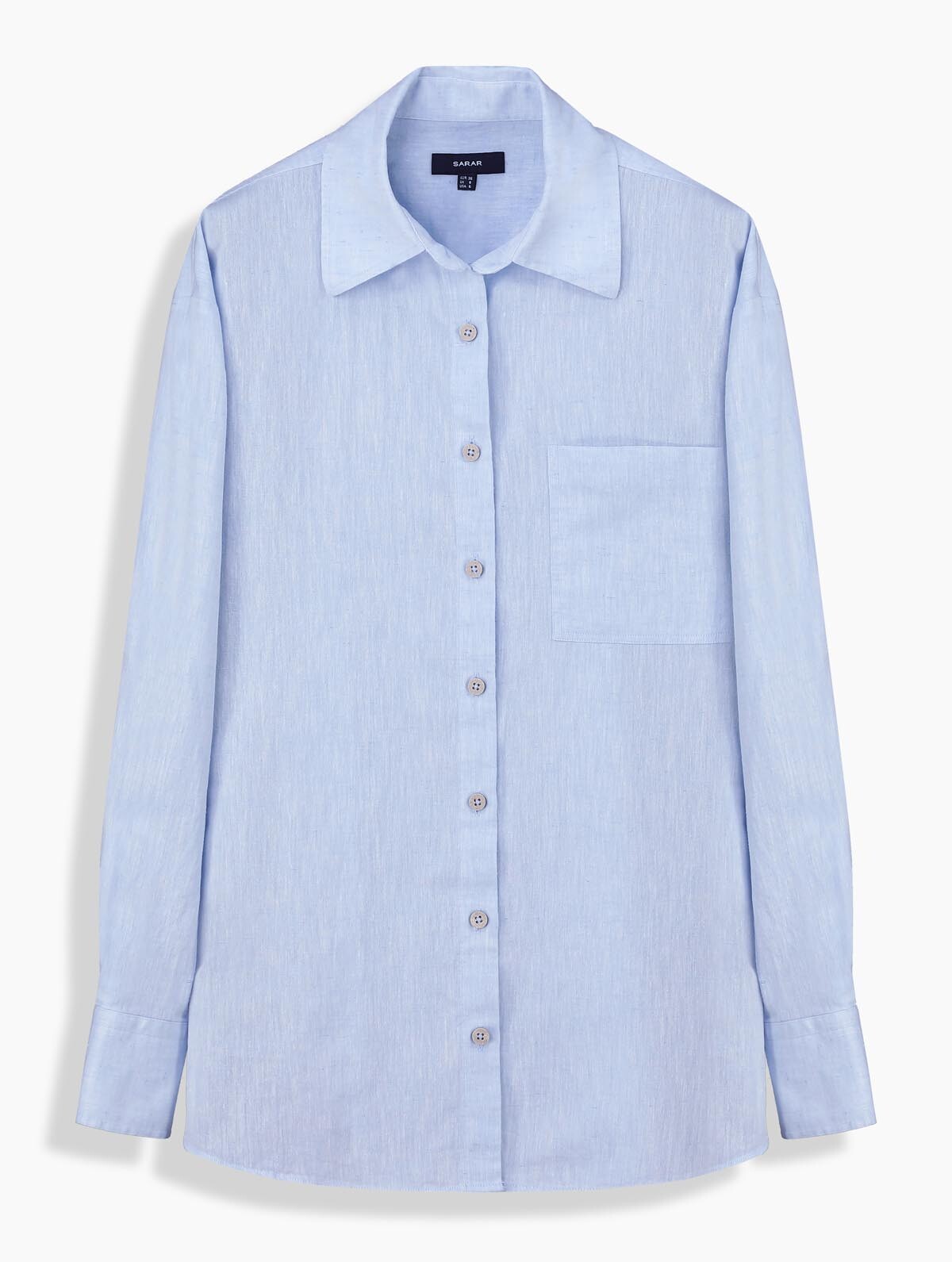 July Açık Mavi Uzun Kol Cepli Gömlek