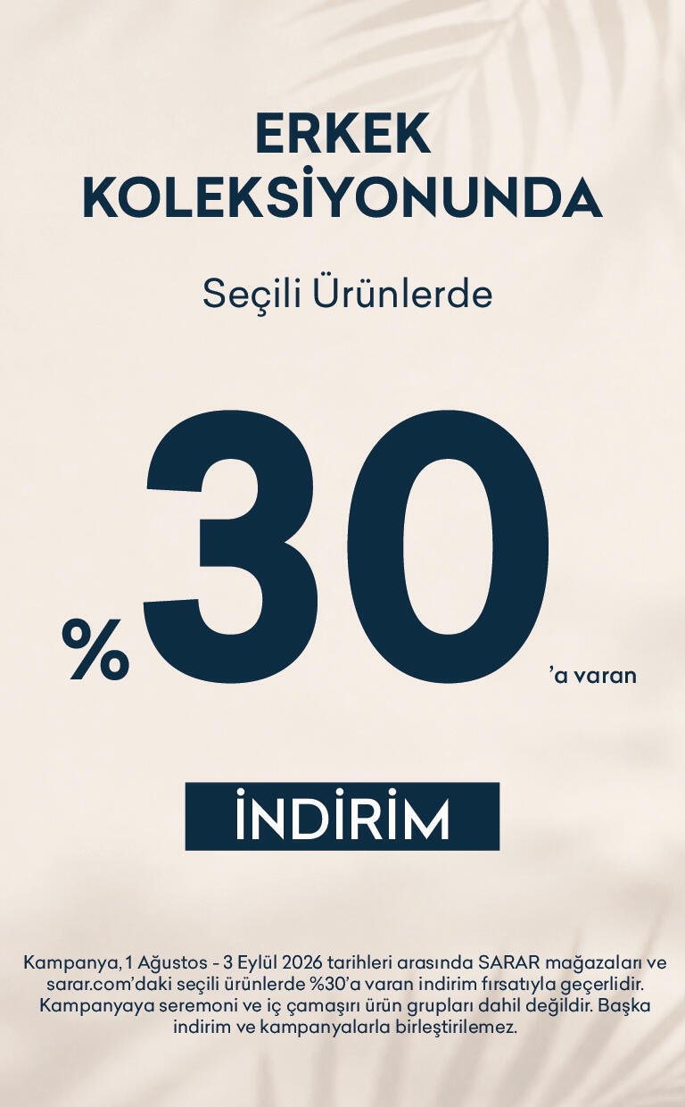 Seçili Erkek Ürünlerinde %30 İndirim