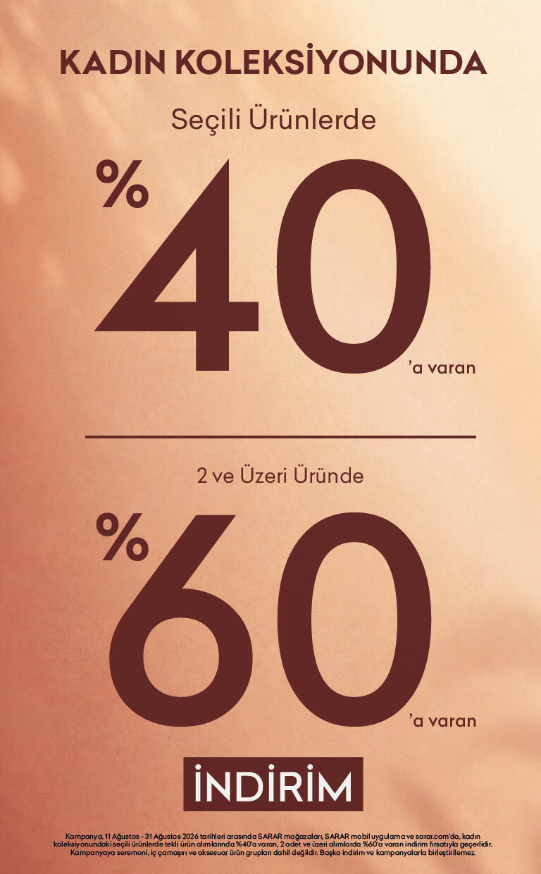 Seçili Ürünlerde Sepette Tekli Alımlarda %40, İkili Alımlarda %60 İndirim