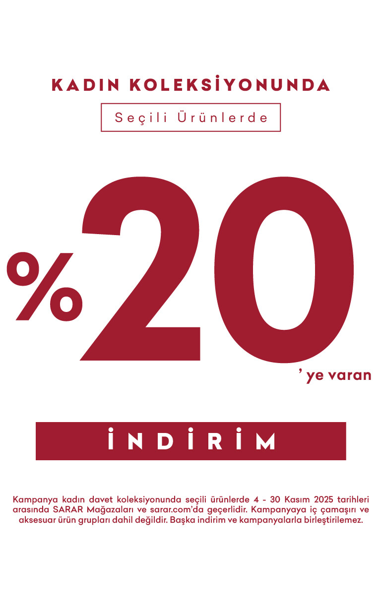 Davet Koleksiyonunda Seçili Ürünlerde %20 İndirim