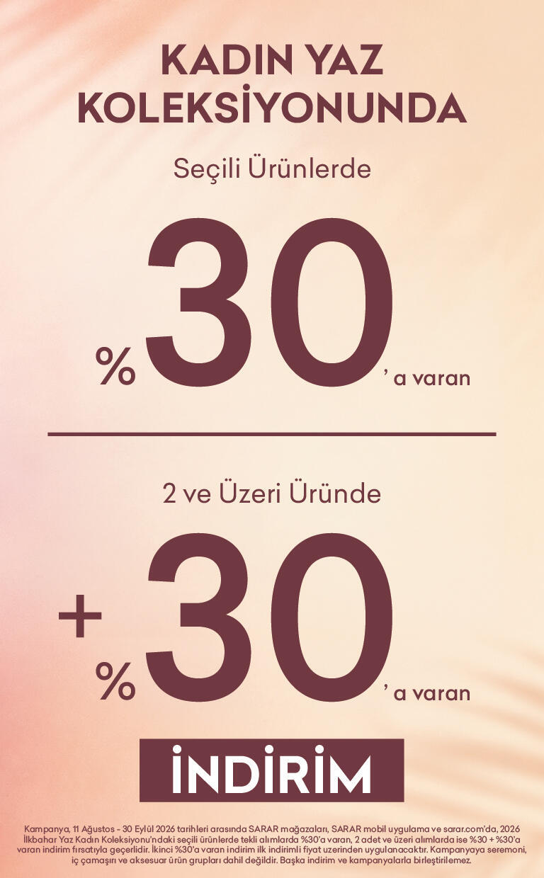 Seçili Ürünlerde %30, İkili Alımda Ek %30 İndirim