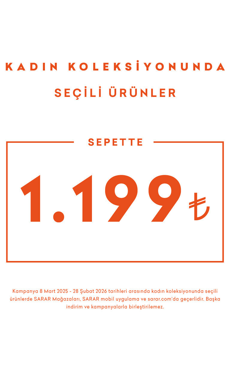 Seçili Kadın Ürünlerinde Sepette Tek Fiyat 1.199,99₺