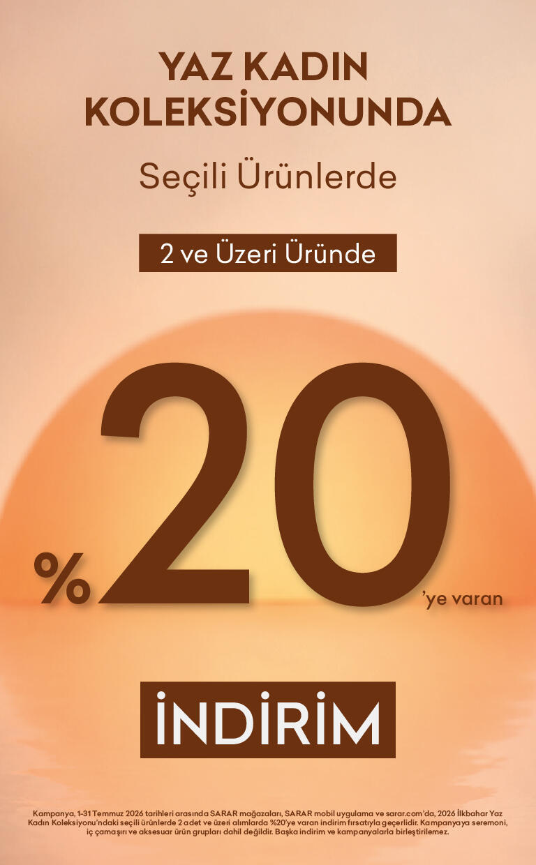 Seçili 2026 Yaz Ürünlerinde %20 İndirim