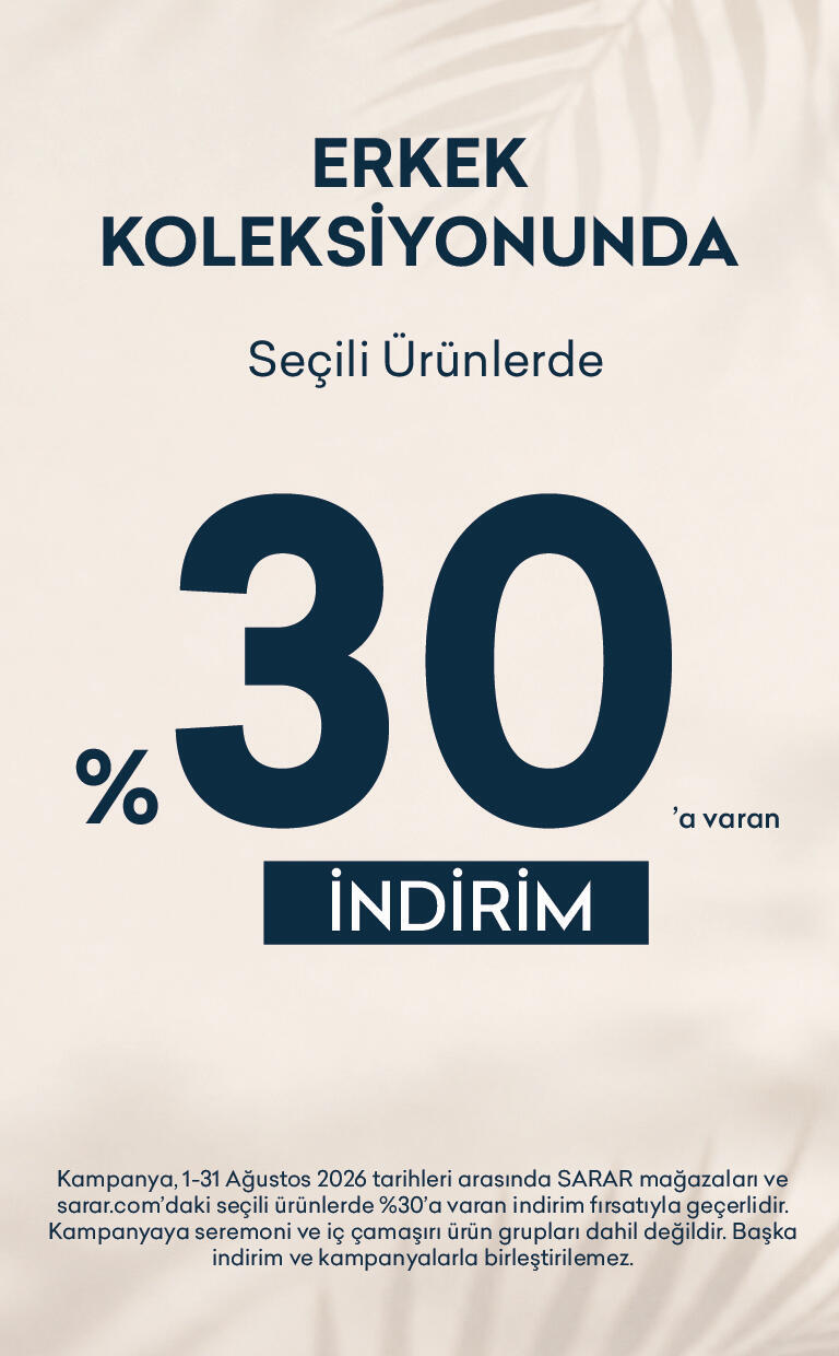 Seçili Erkek Ürünlerinde %30 İndirim