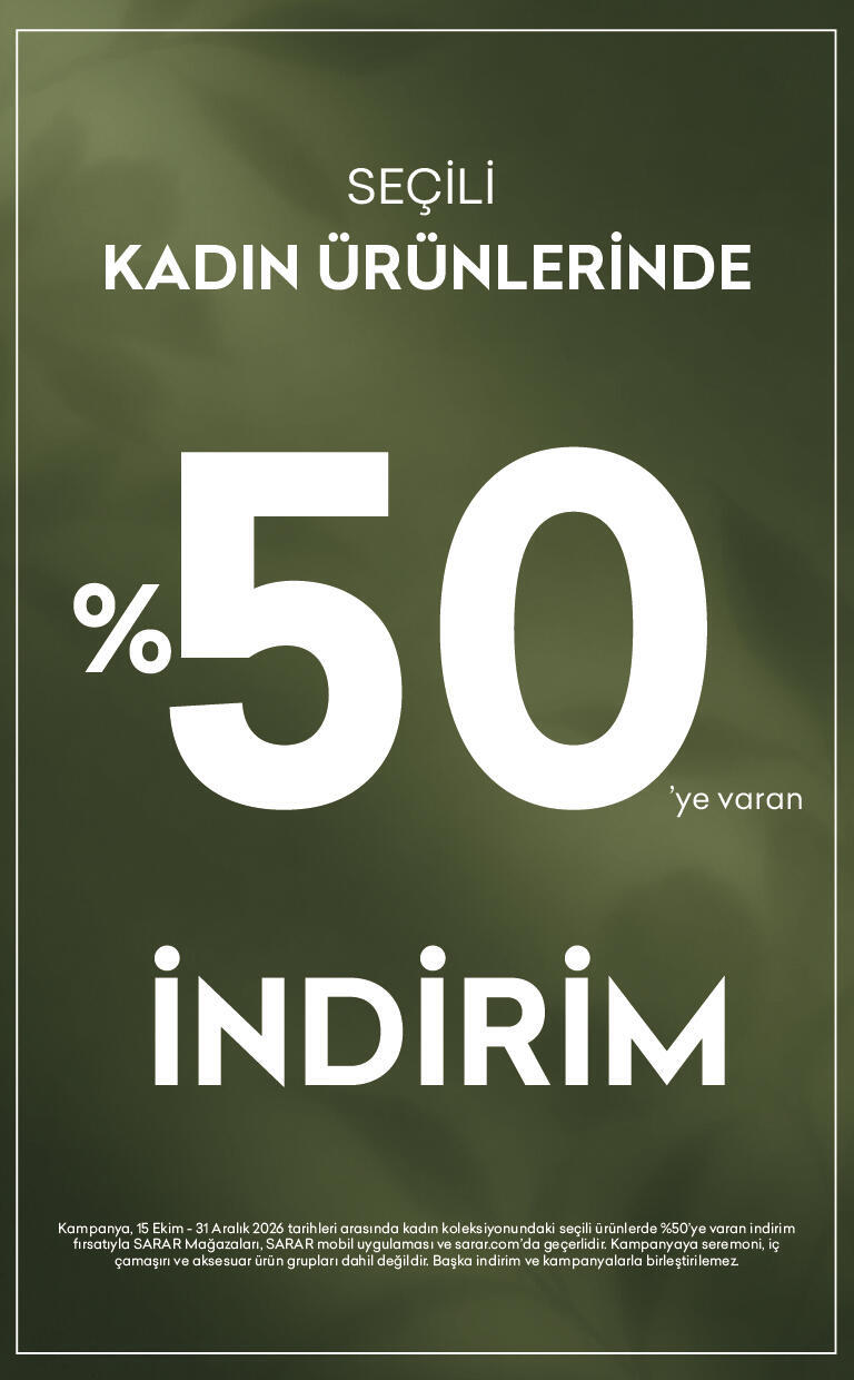 Seçili Kadın Ürünlerinde %50 İndirim