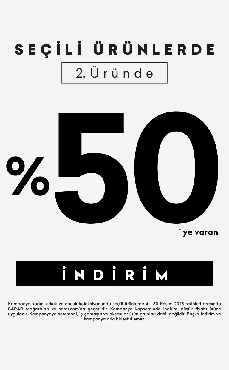 Seçili Ürünlerde Sepette 2. Üründe %50' ye Varan indirim