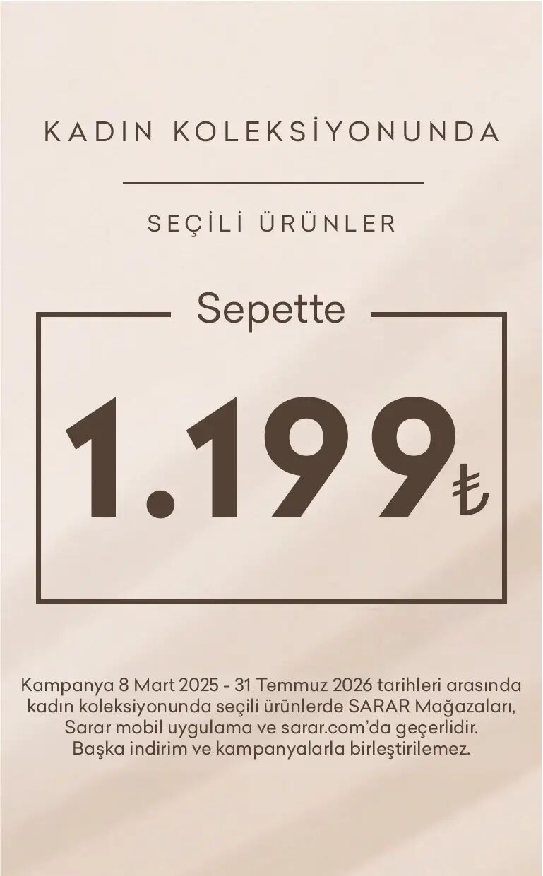Seçili Kadın Ürünlerinde Sepette Tek Fiyat 1.199,99₺