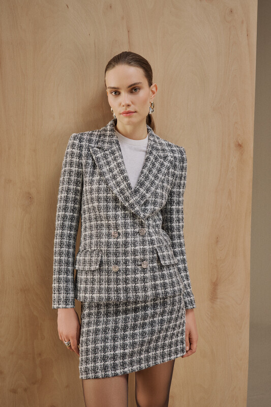 Brera Koyu Gri Ceket, Brera Koyu Gri Etek Kombini