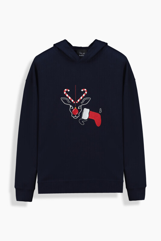 Roli Rudolph Relax Fit Açık Lacivert Sweatshirt, Rala Rudolph Regular Fit Açık Lacivert Eşofman Altı Kombini