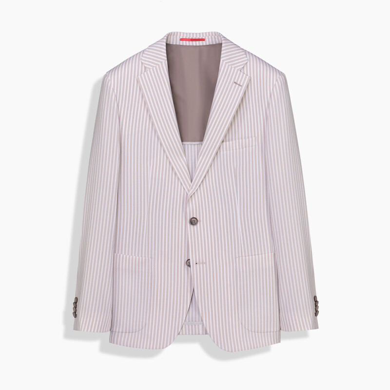 Matteo Ekstra Slim Bej Ceket, Siduri Koyu Bej Slim Pantolon Kombini