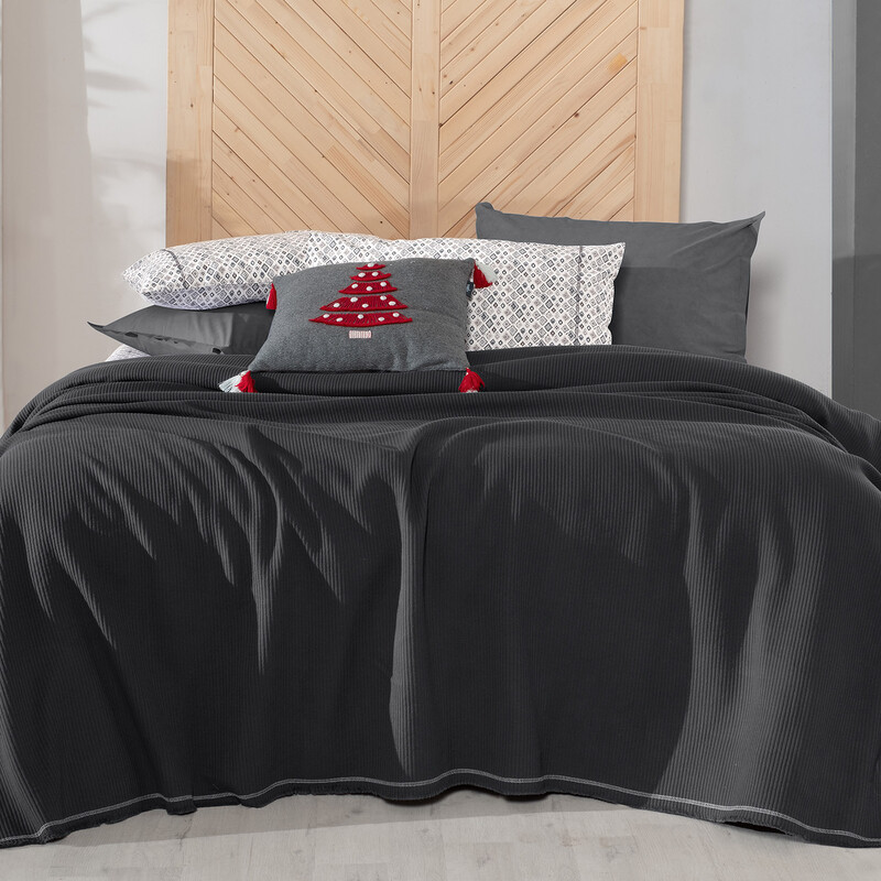 Abel Pike Takımı Çift Kişilik Gri 