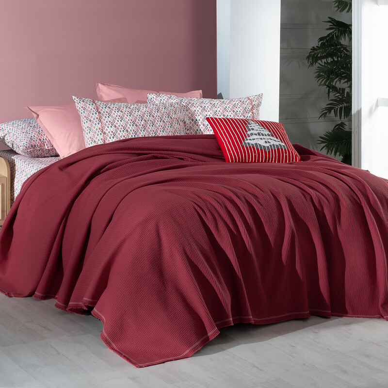 Abel Pike Takımı Çift Kişilik Kırmızı 