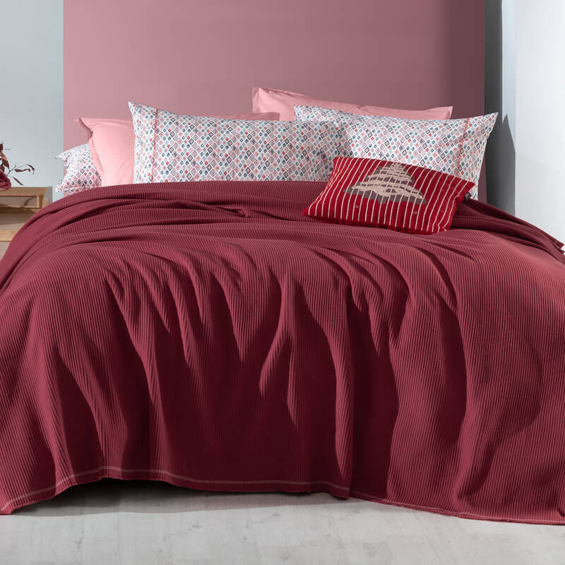 Abel Pike Takımı Çift Kişilik Kırmızı - 2