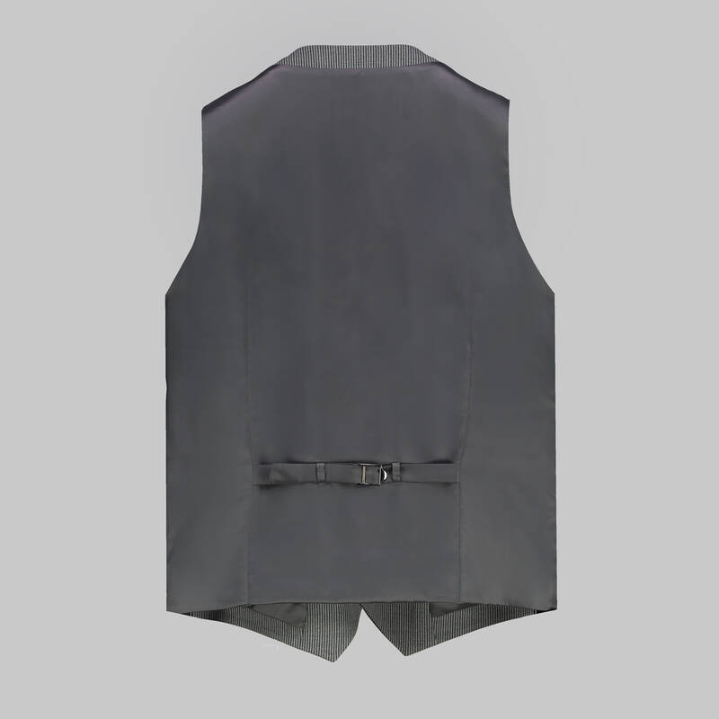 Addy Çizgili Gri Yelek - 3