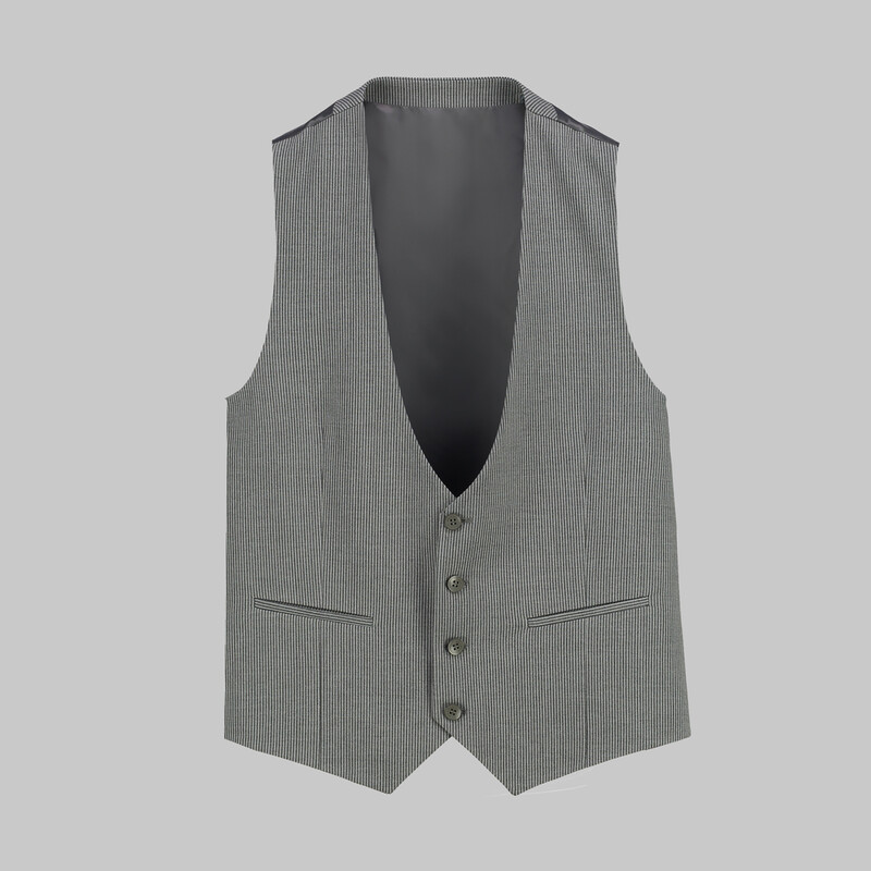 Addy Çizgili Gri Yelek - INTERVIEW