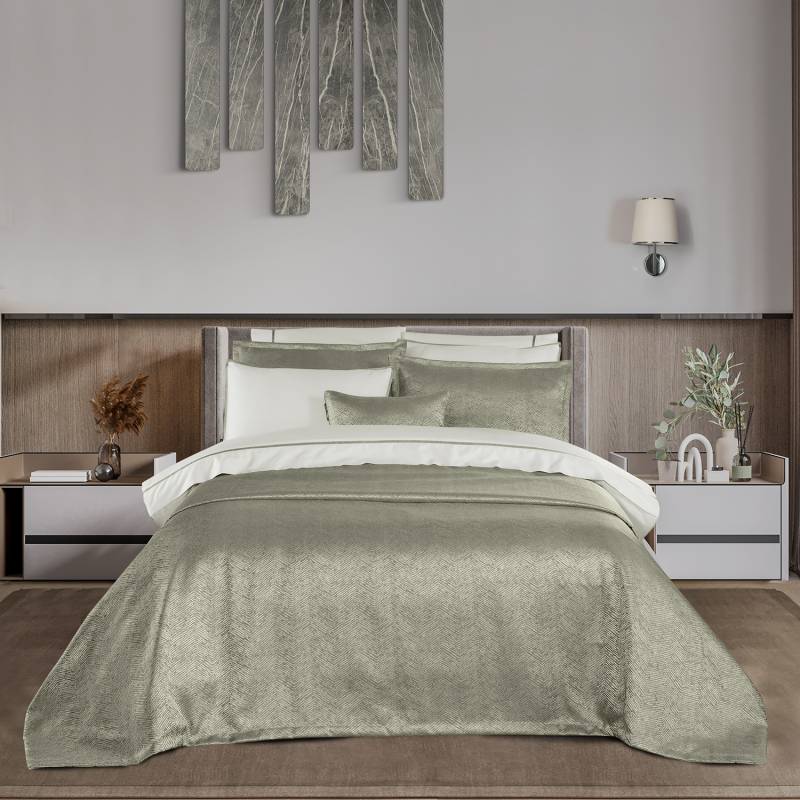 Adia Yatak Örtüsü ve Nevresim Takımı Bej - 1