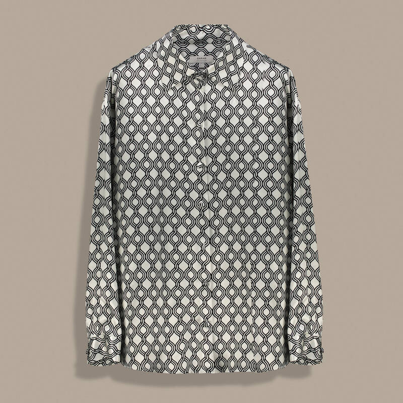 Adosa Uzun Kol Desenli Gömlek - 1