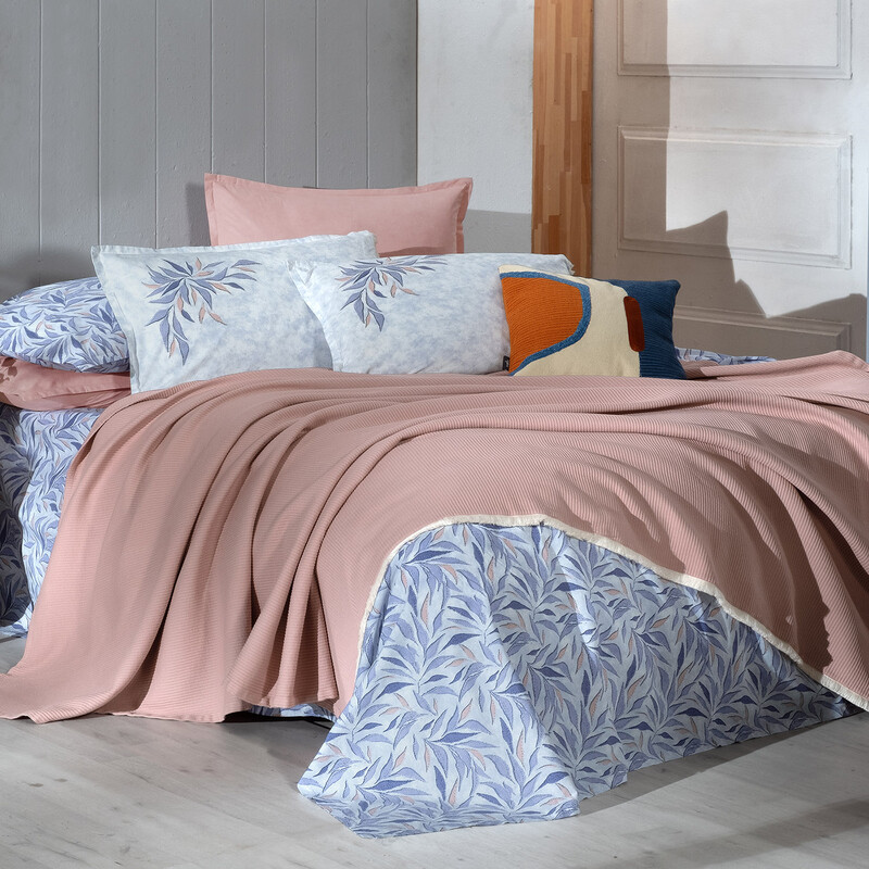 Adrian Pike Takımı Tek Kişilik Bej Mavi - SAREV