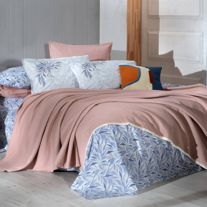 Adrian Pike Takımı Tek Kişilik Bej Mavi - 1