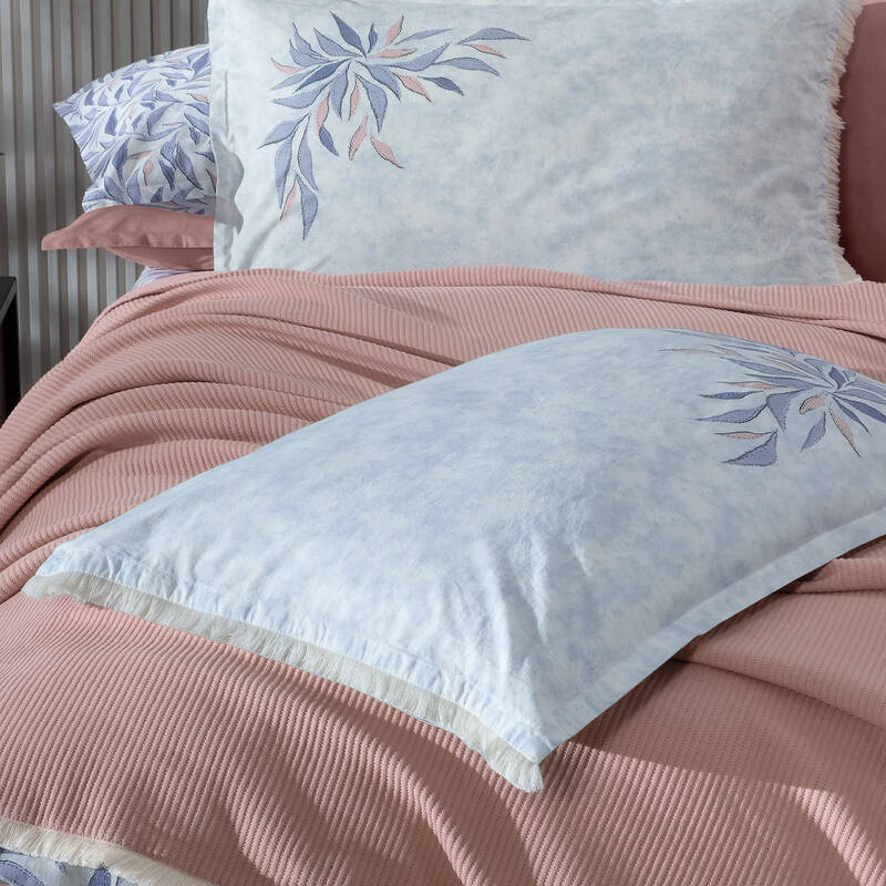 Adrian Pike Takımı Tek Kişilik Bej Mavi - 3