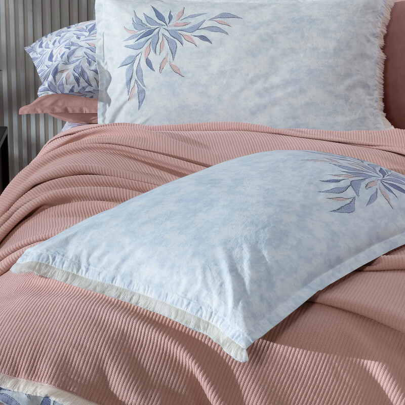 Adrian Pike Takımı Çift Kişilik Bej Mavi - SAREV