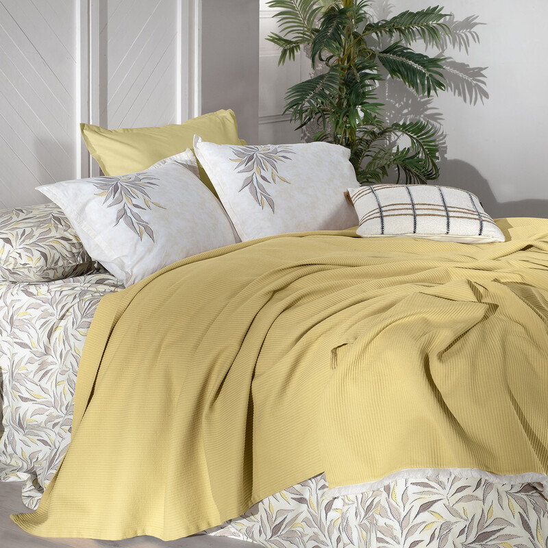 Adrian Pike Takımı Çift Kişilik Sarı Bej - SAREV