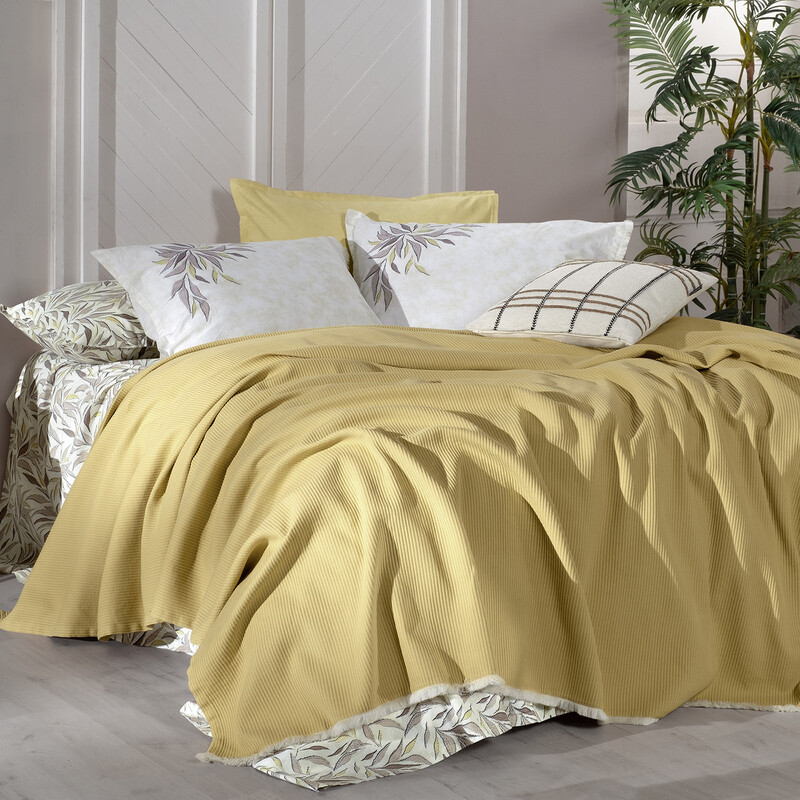 Adrian Pike Takımı Çift Kişilik Sarı Bej - SAREV