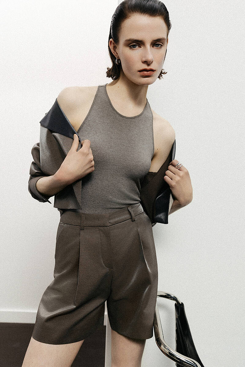 Aira Kahverengi Şort - 1