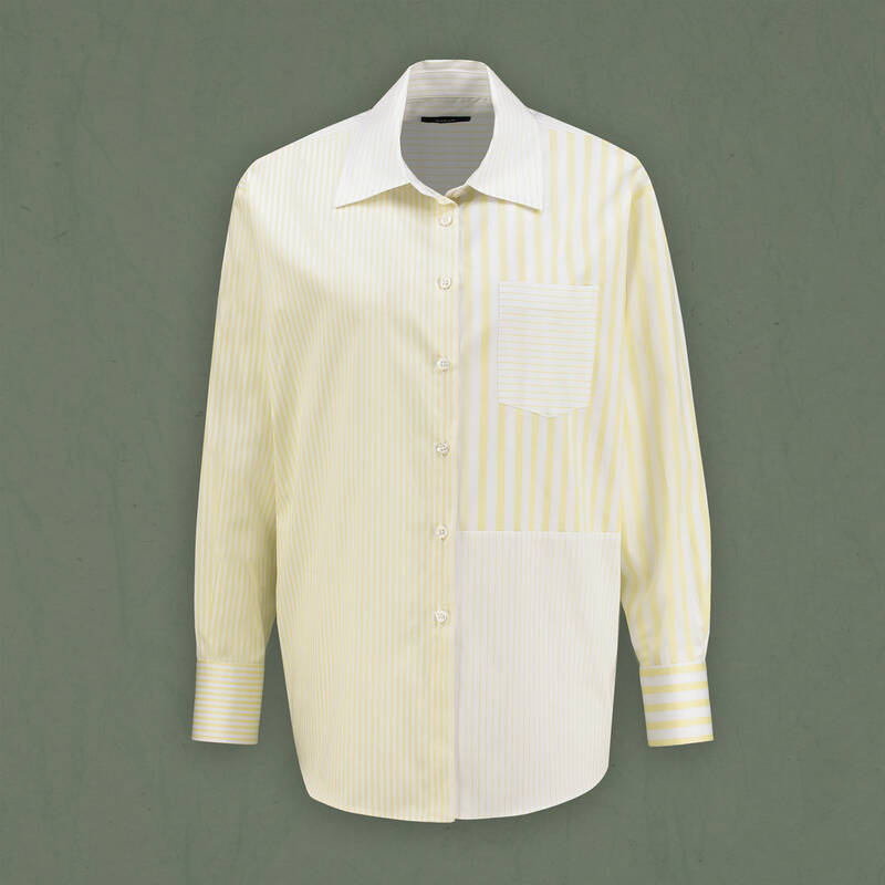 Aisha Çizgili Sarı Gömlek - 1