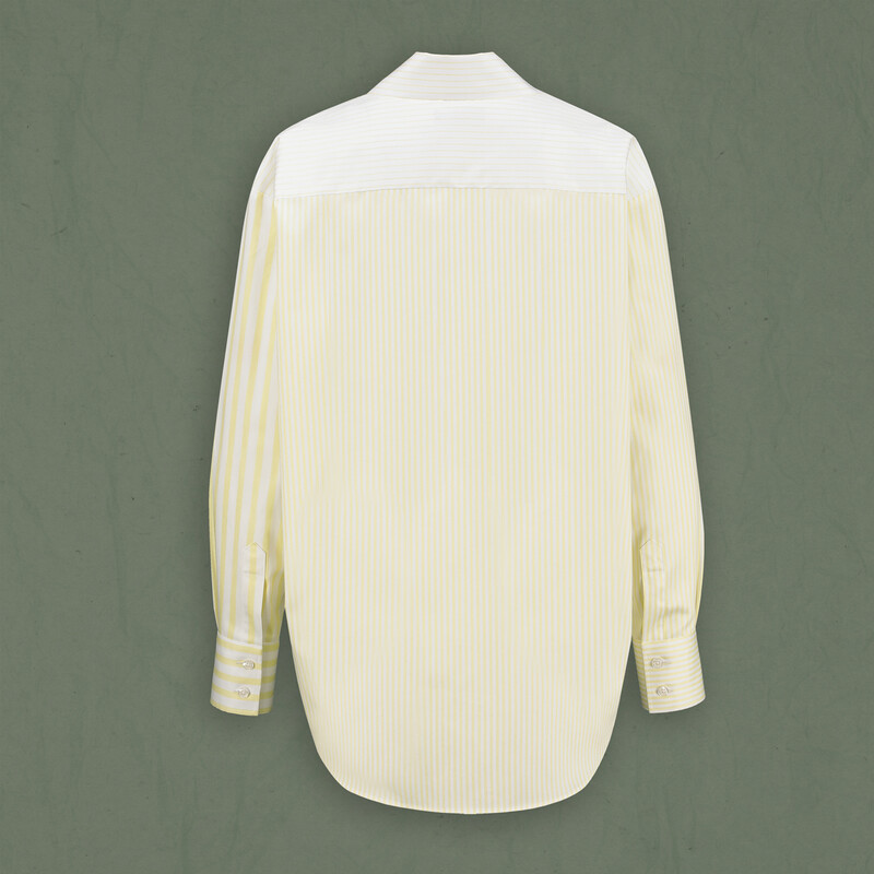 Aisha Çizgili Sarı Gömlek - SARAR WOMAN