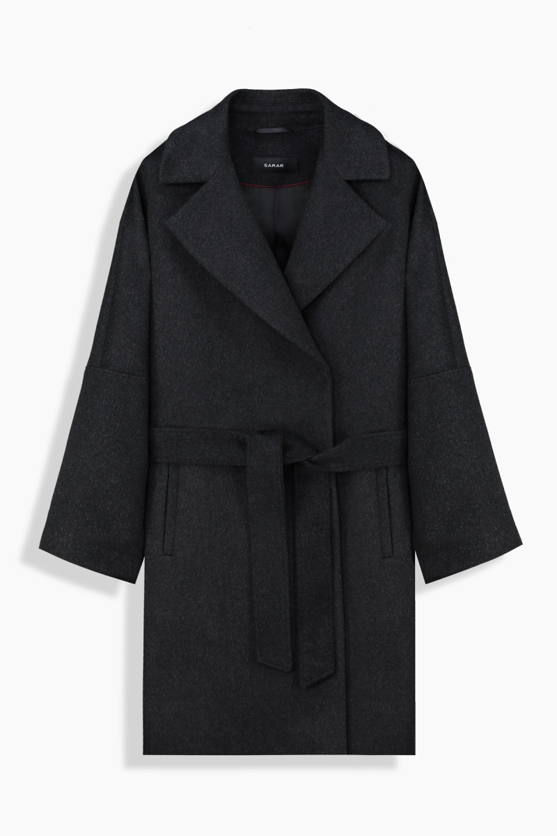 Alasa Kaşmir Antrasit Kaban - 1