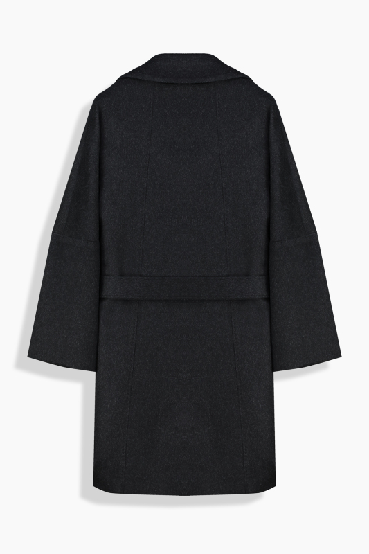 Alasa Kaşmir Antrasit Kaban - SARAR WOMAN