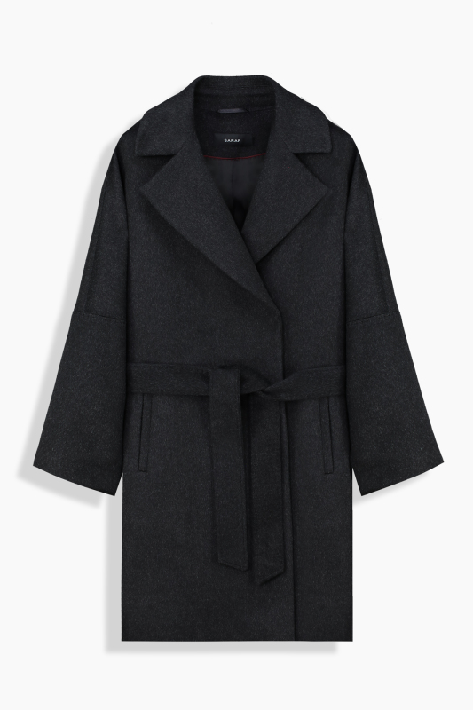 Alasa Kaşmir Antrasit Kaban - SARAR WOMAN