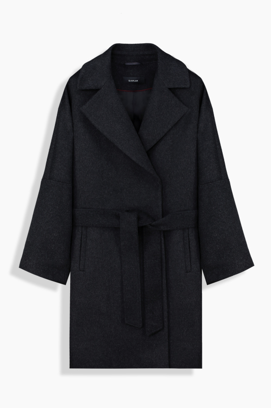 Alasa Kaşmir Antrasit Kaban - SARAR WOMAN
