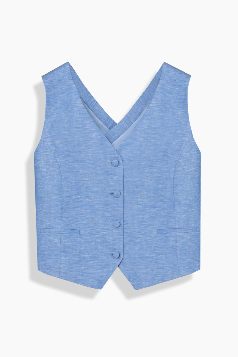 Albara Kadın Mavi Yelek - 1