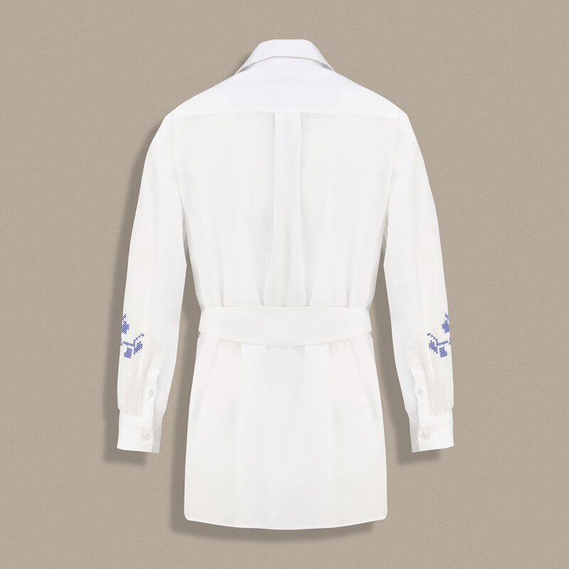 Alina Uzun Kol Beyaz Gömlek - SARAR WOMAN