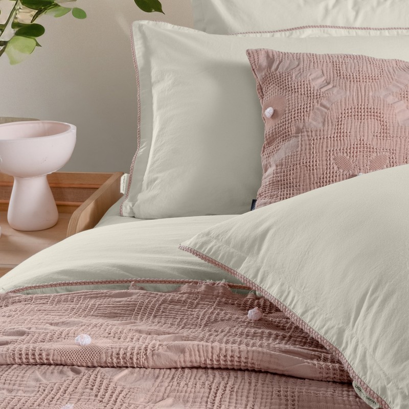 Alison Yatak Örtüsü Tek Kişilik Pudra - SAREV