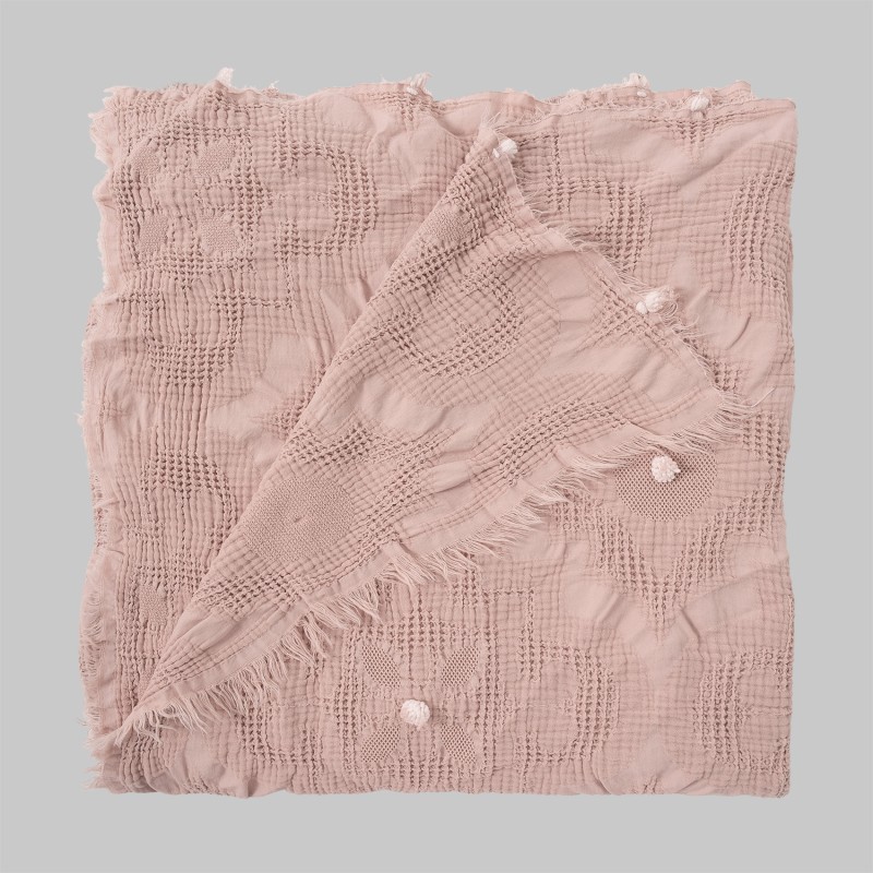 Alison Yatak Örtüsü Tek Kişilik Pudra - SAREV