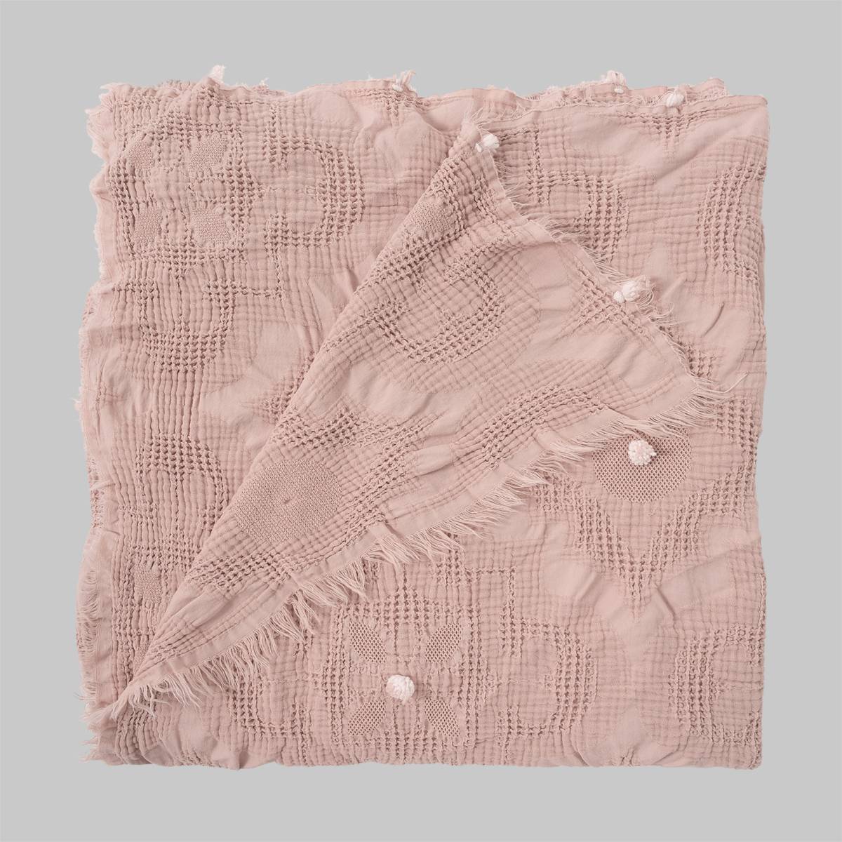 Alison Yatak Örtüsü Tek Kişilik Pudra - 4