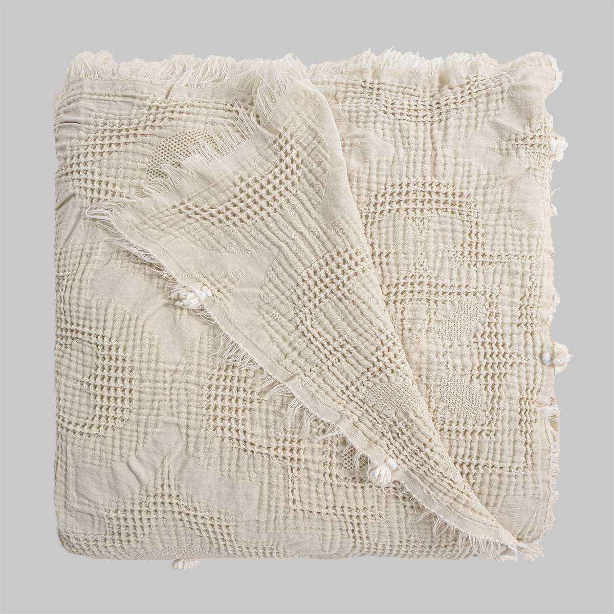 Alison Yatak Örtüsü Tek Kişilik Bej - 4