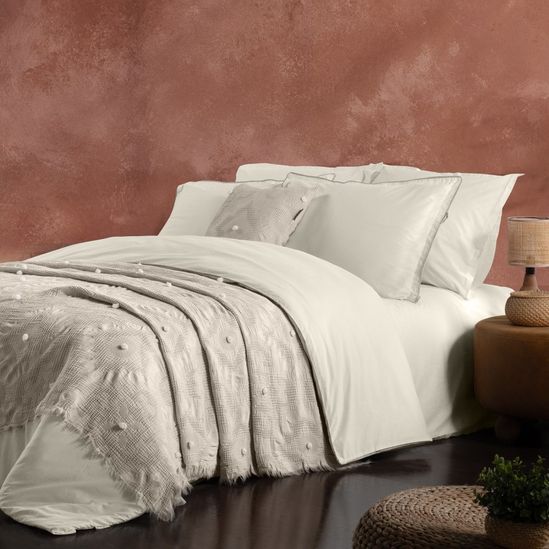 Alison Yatak Örtüsü Tek Kişilik Bej - SAREV