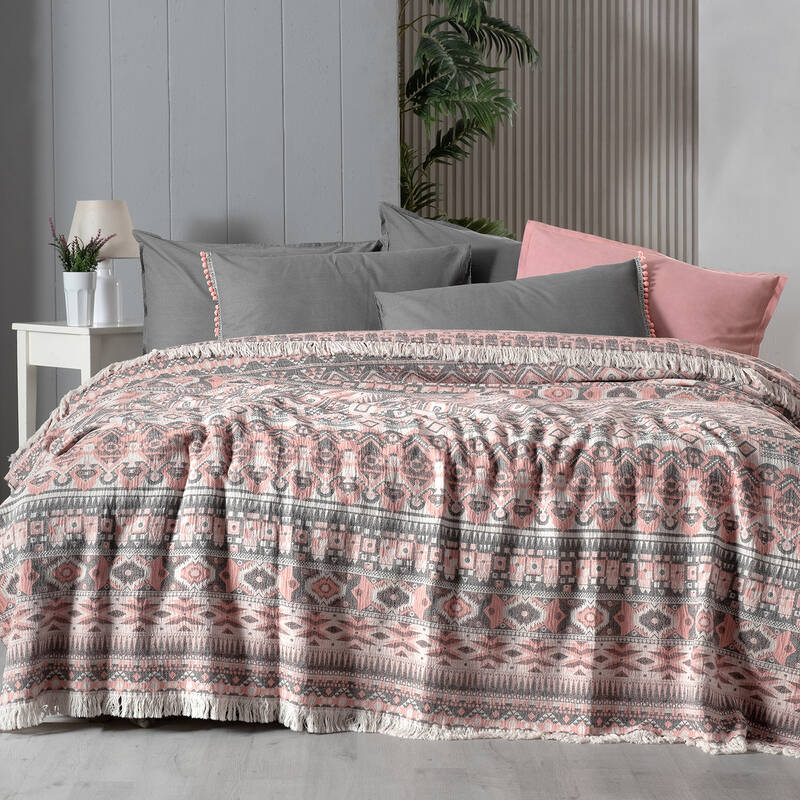 Allen Pike Takımı Çift Kişilik Somon - 1