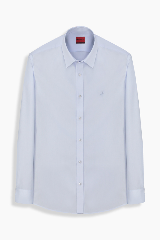 Almeida Uzun Kol Fitted Açık Mavi Gömlek 