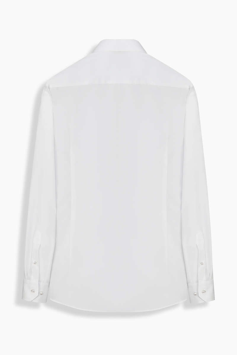 Almeida Uzun Kol Fitted Beyaz Gömlek - 2