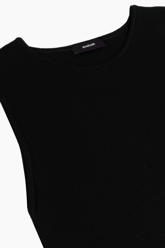 Aloha Triko Siyah Elbise - SARAR WOMAN