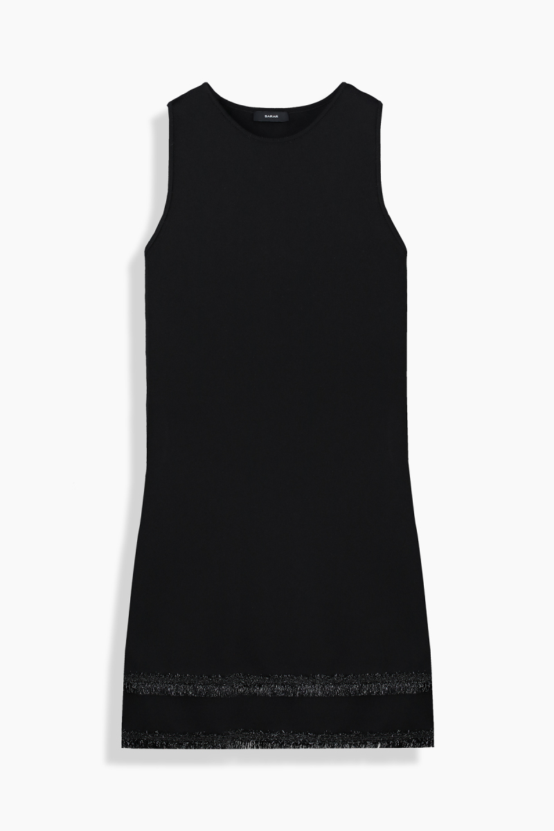 Aloha Triko Siyah Elbise - 2