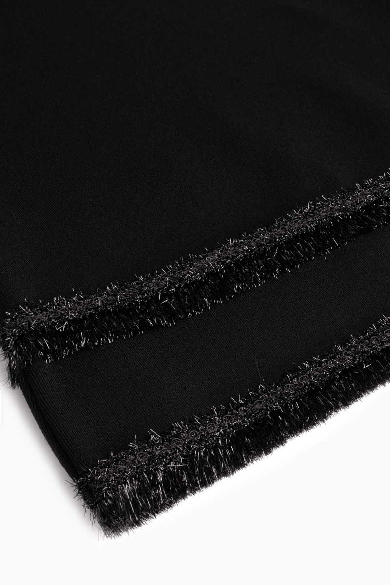 Aloha Triko Siyah Elbise - 5