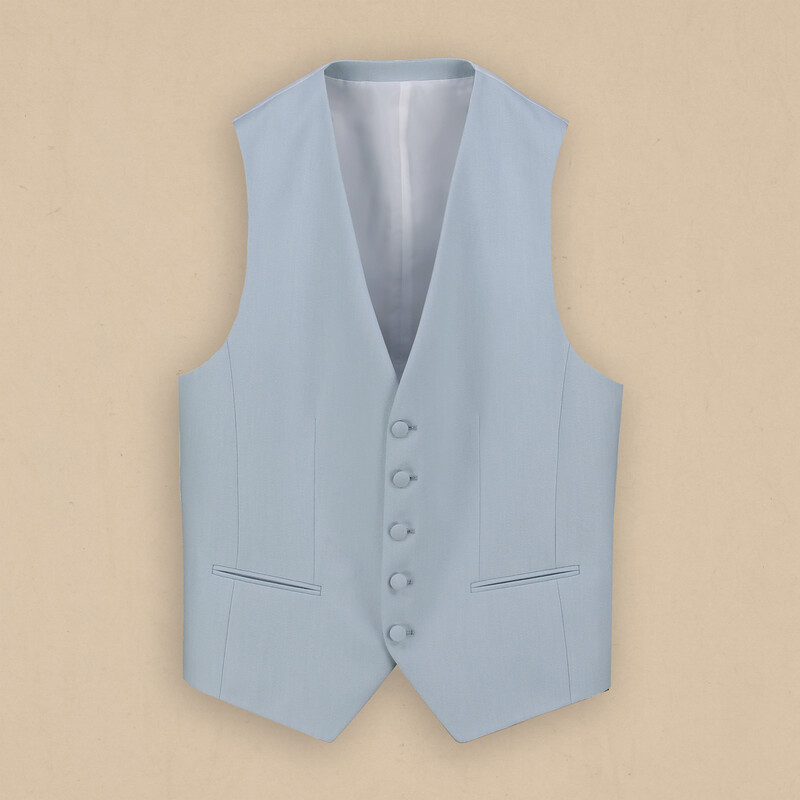 Amara Yelek Papyon Takım Açık Mavi Slim Fit Smokin - INTERVIEW