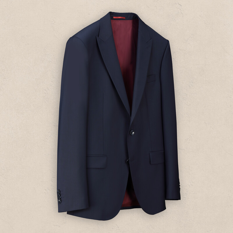 Amara Addy Resta Slim Fit Yelekli Koyu Mavi Takım Elbise - INTERVIEW