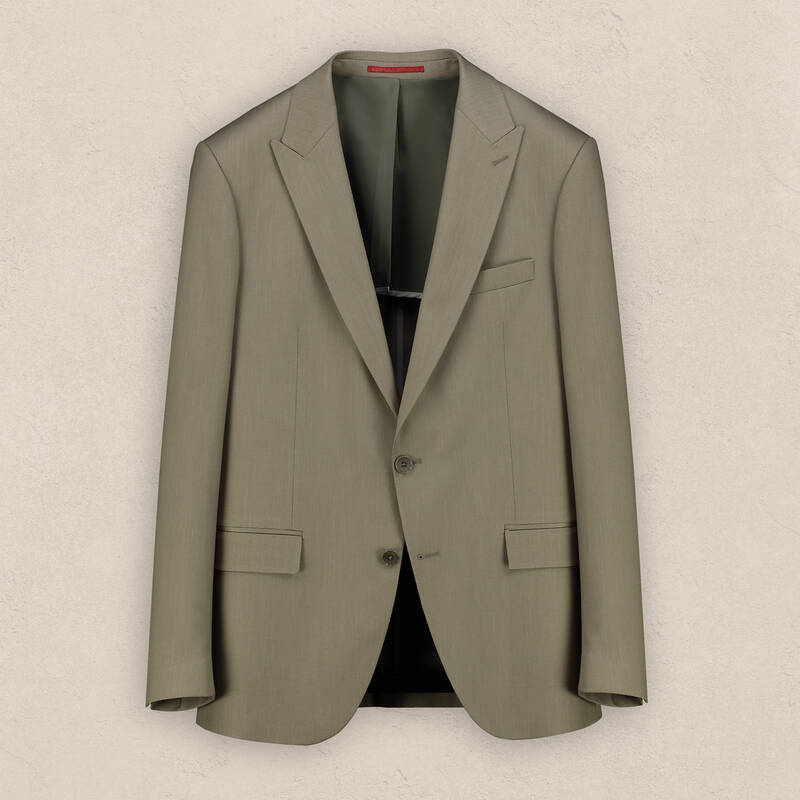 Amara Slim Fit Koyu Bej Ceket - 1